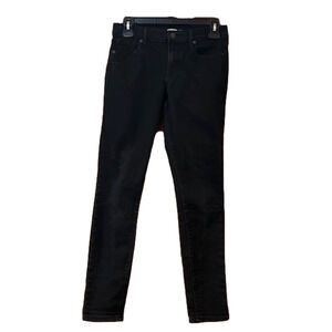 Old Navy Black Distressed Curvy Skinny Jeans - Woman's Size 0